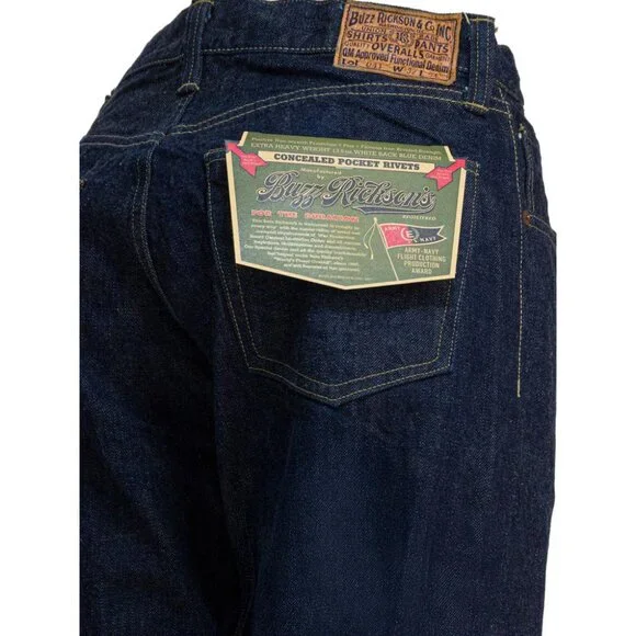 Buzz Rickson'S Straight-Leg Jeans Tag Size 32 Men